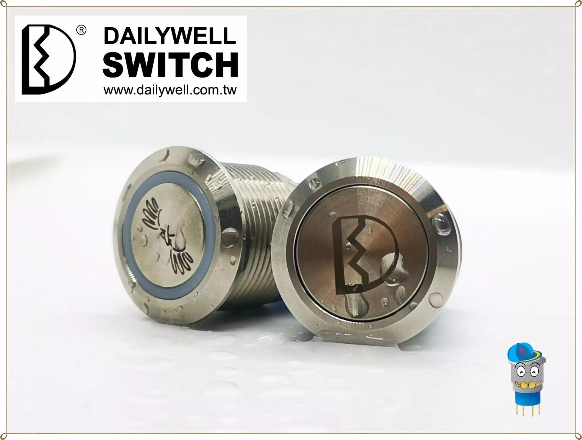 A DAILYWELL possui switches de metal que podem ser usados em ambientes severos e possuem níveis de proteção mais altos?